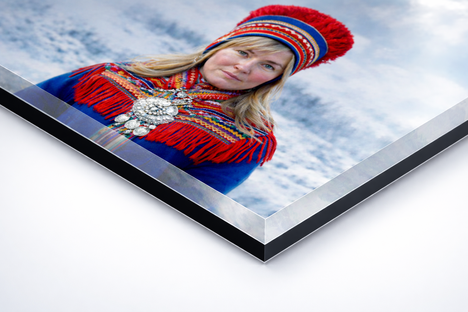 Verlijming achter plexiglas Diasec